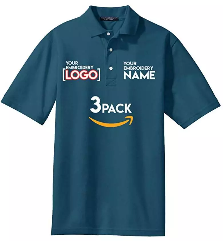 Custom Embroidered Quick Dry Polo - Logo & Name - Uni-sex Performance Shirts