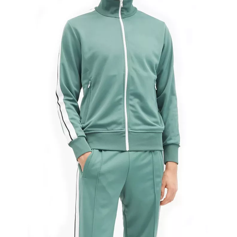 Customized Mens Active Wear Tracksuits Slim Fit Track Jackets Bangladesh Manufacturer